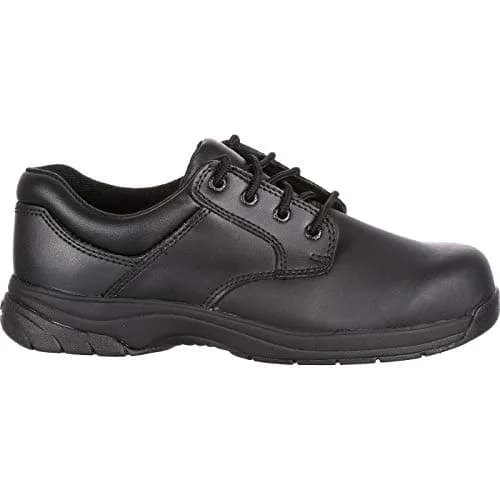 ROCKY SlipStop 911 Plain Toe Oxford Shoe, Black, Size 9(ME) | Water-Resistant Full-Grain Leather Work Shoe thumbnail 8