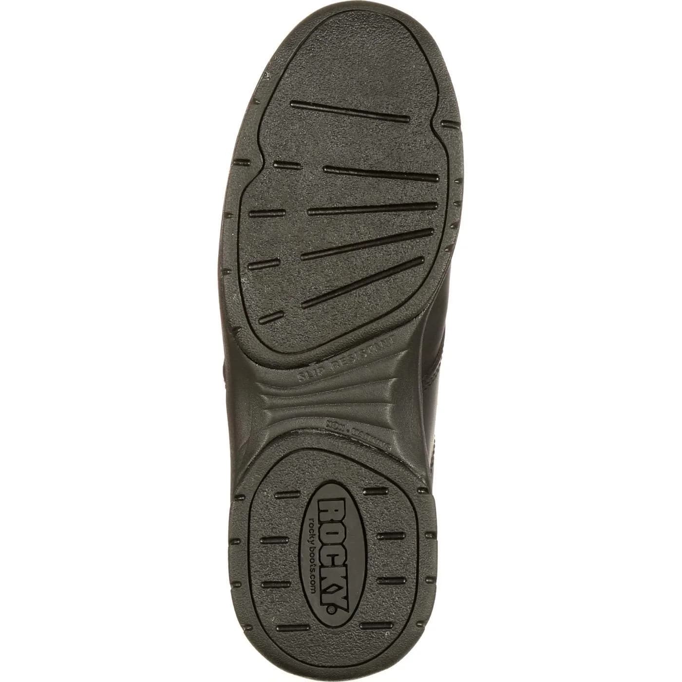 ROCKY SlipStop 911 Plain Toe Oxford Shoe, Black, Size 9(ME) | Water-Resistant Full-Grain Leather Work Shoe thumbnail 3
