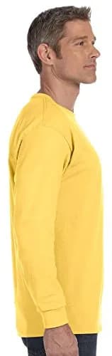 Jerzees Adult 5.6 oz DRI-POWER ACTIVE Long-Sleeve T-Shirt Ash Large | Moisture-Wicking Cotton Blend for Active Wear thumbnail 4