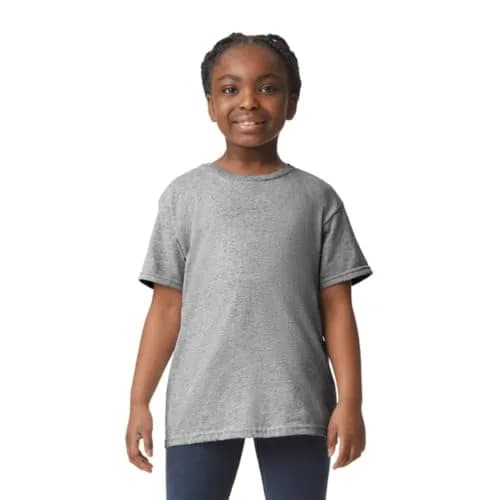 Gildan Heavy Cotton T-Shirt G800B Sport Grey XL | Classic 100% Cotton Jersey thumbnail 1