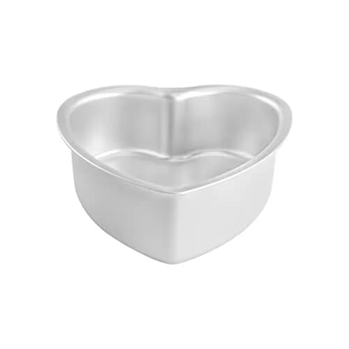 Fat Daddio's PHT-83 Anodized Aluminum Heart Cake Pan, 8 x 3 Inch | Deep, Durable Bakeware for Special Occasions thumbnail 2