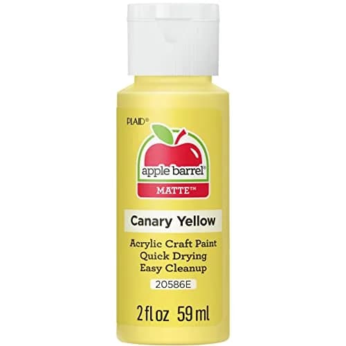 Apple Barrel Acrylic Paint Canary Yellow 59ml (2 Fl Oz) | Non-Toxic Water-Based Formula for Crafts thumbnail 1