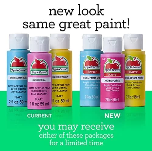 Apple Barrel Acrylic Paint Yellow 59ml (2 fl Oz) | Non-Toxic & Water-Based Craft Paint thumbnail 2