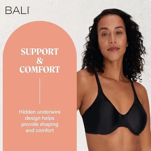 Bali Passion for Comfort Underwire Minimizer Bra 38DDD | Supports & Shapes thumbnail 6