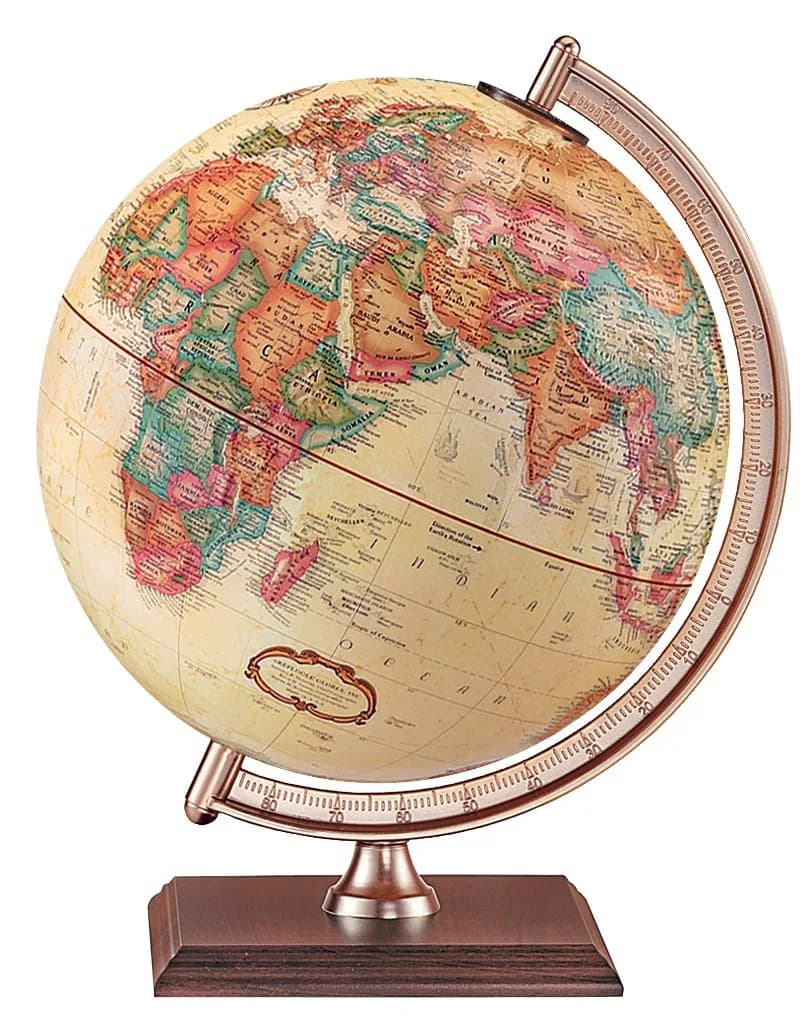 Replogle Globes Forester Globe 9-Inch Diameter Antique Ocean Raised Relief - main product image
