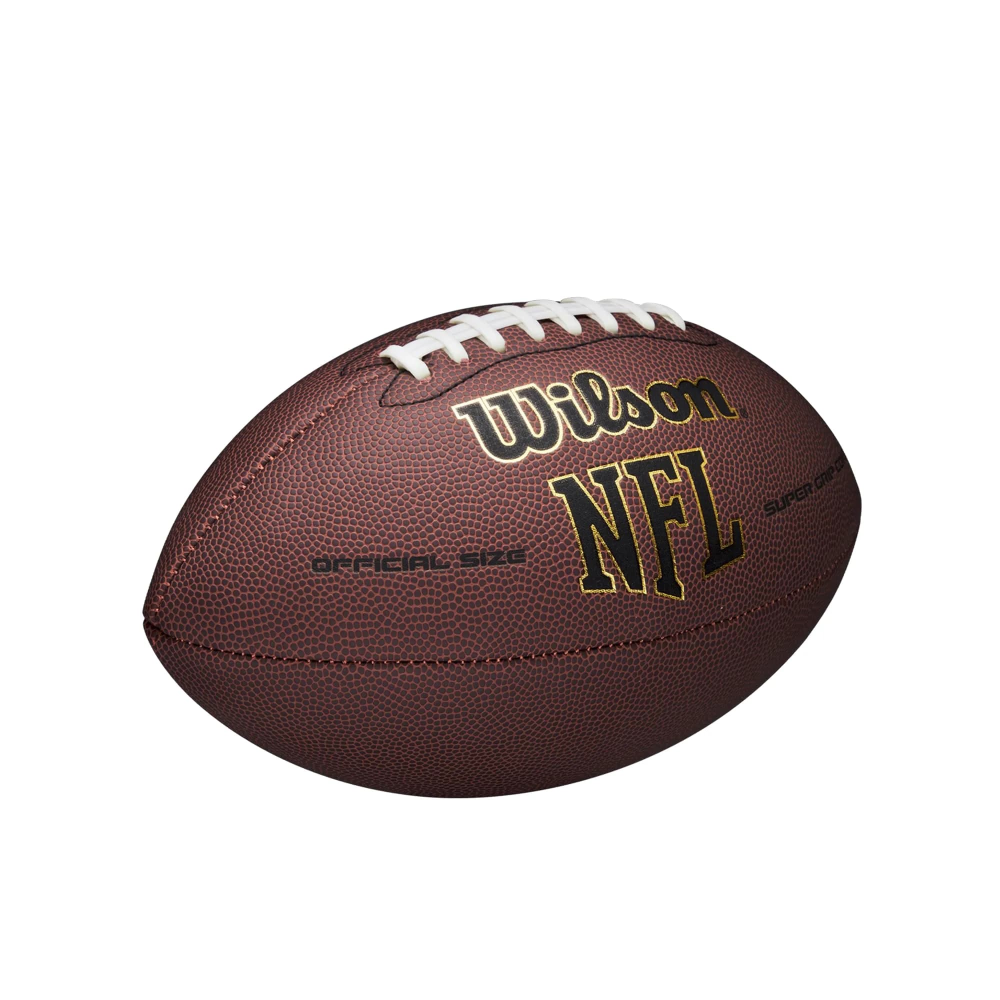Wilson NFL Super Grip Composite Football - Official Size, Brown - view 2