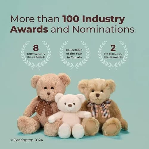 Bearington Birthday Bear Stuffed Animal 10" | Realistic Plush Teddy for Kids & Toddlers thumbnail 4