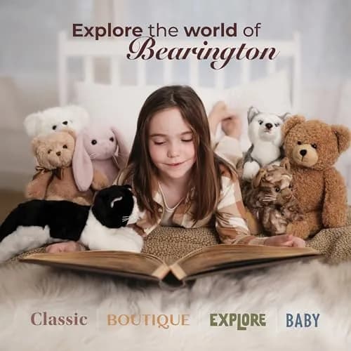 Bearington Birthday Bear Stuffed Animal 10" | Realistic Plush Teddy for Kids & Toddlers thumbnail 6