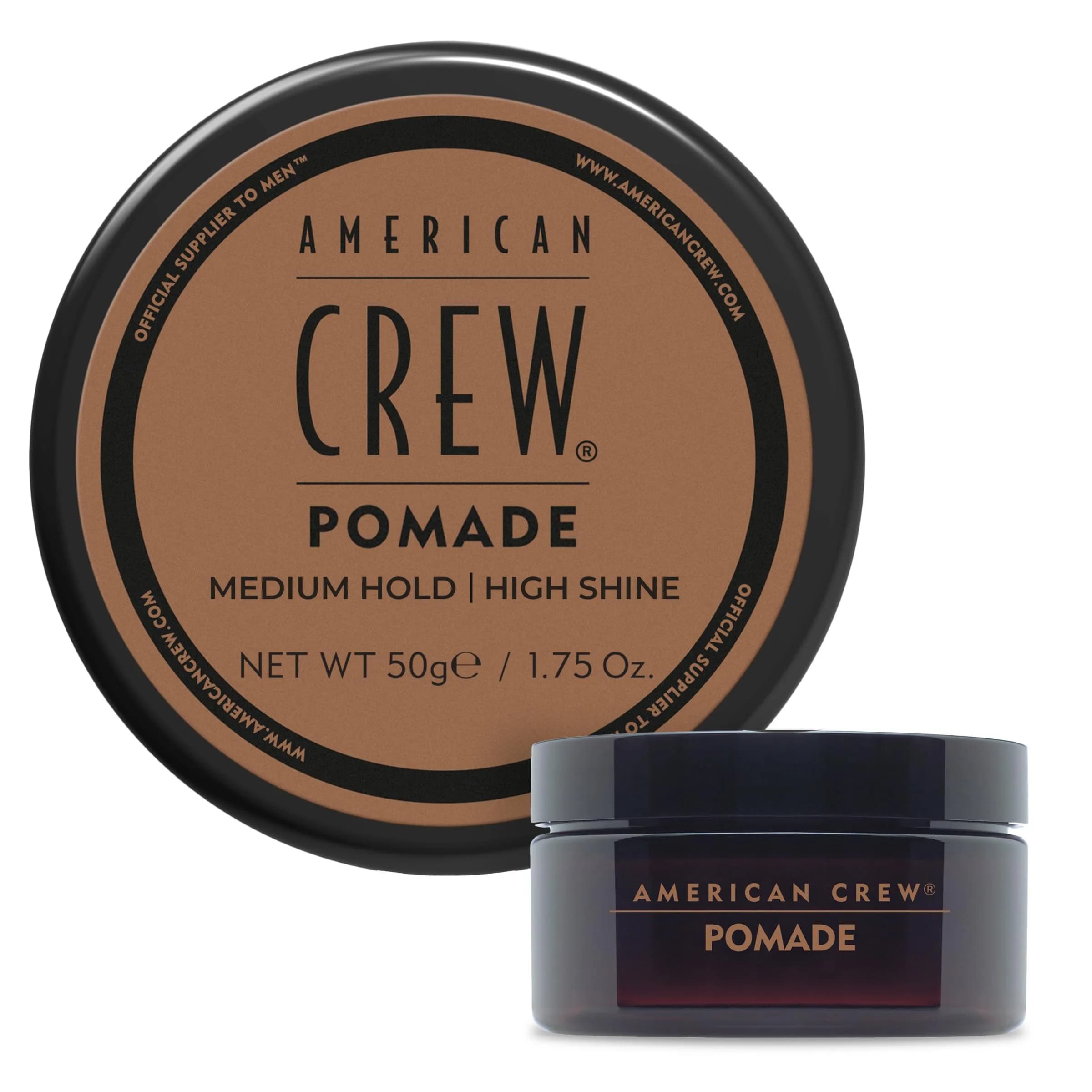 American Crew Men's Hair Pomade (OLD VERSION) 76ml (2.57 Fl Oz) | Medium Hold, High Shine - main product image