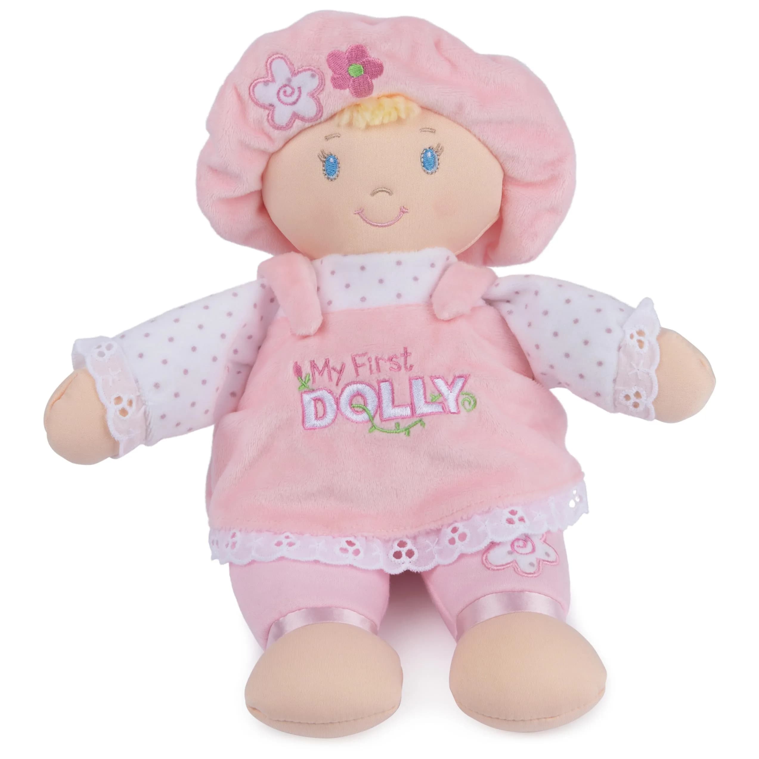 Baby GUND My First Dolly Plush Doll 33cm (13 Inch) | Safe for Ages 0+ with Embroidered Details - main product image
