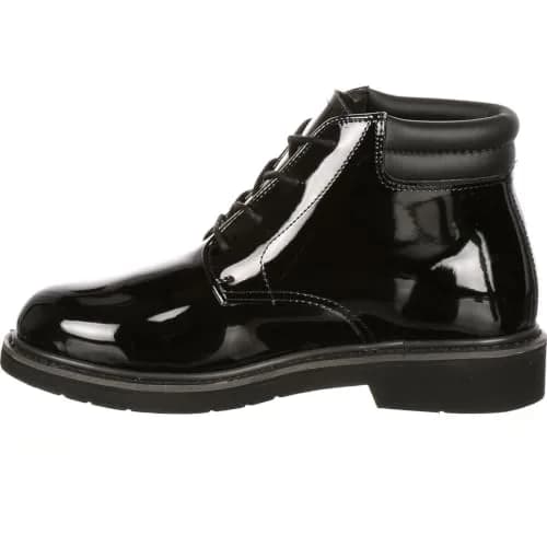 ROCKY Dress Leather High Gloss Chukka, Black, Size 13(EW) | Durable Water-Resistant Work Boot thumbnail 1
