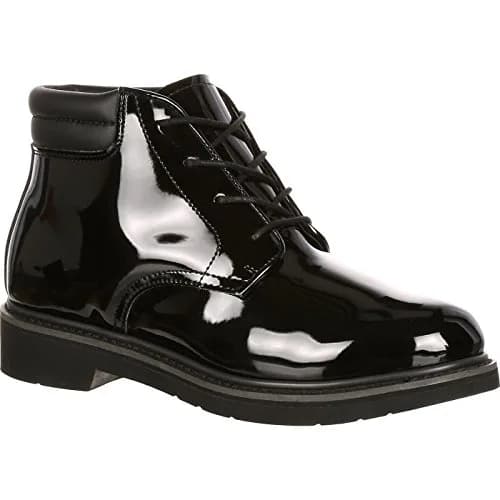 ROCKY Dress Leather High Gloss Chukka, Black, Size 13(EW) | Durable Water-Resistant Work Boot thumbnail 6