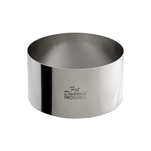 Fat Daddio's SSRD-4020 Stainless Steel Round Cake & Pastry Ring, 4 x 2 inch | Versatile Baking & Plating Tool thumbnail 1