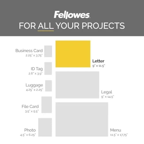 Fellowes Self-Adhesive Laminating Sheets, Letter Size, 3 Mil, 10pk | Quick & Easy Document Protection thumbnail 7