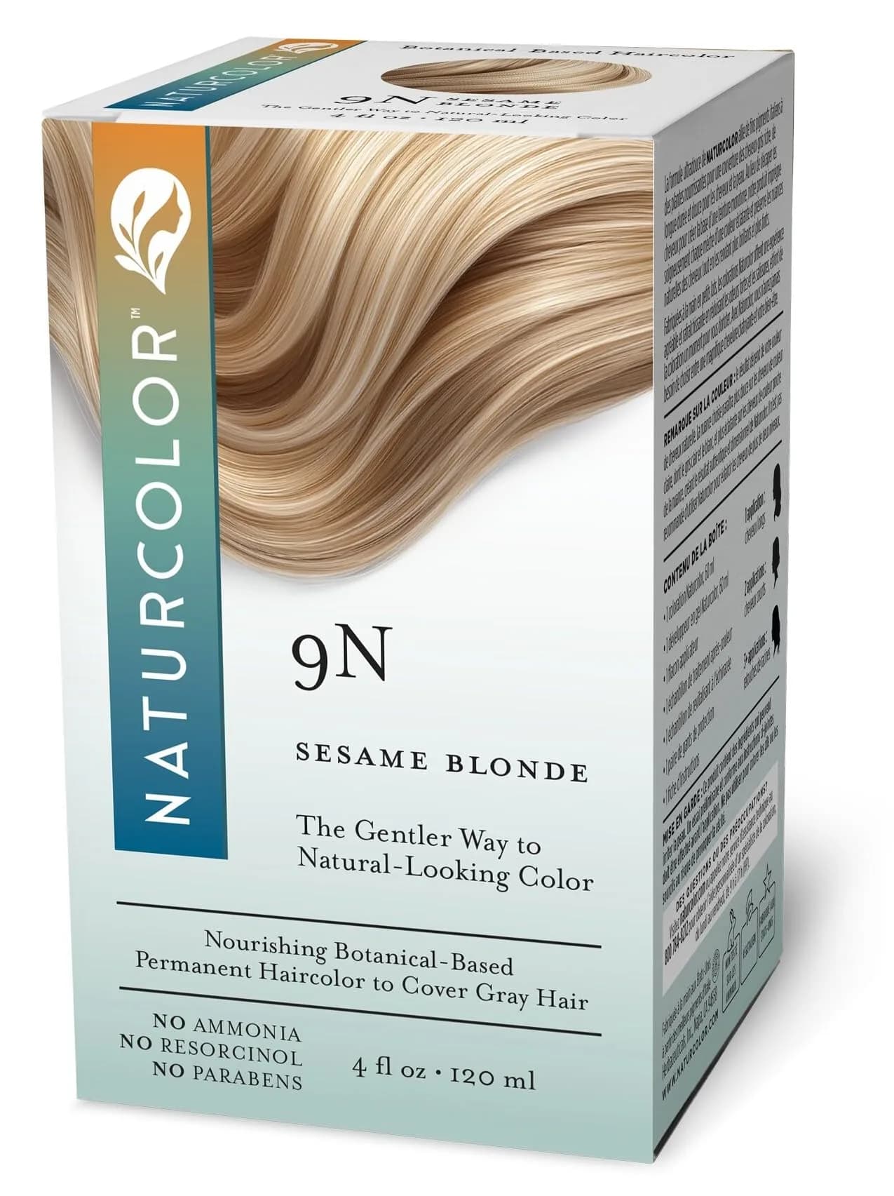 Naturcolor 9N Sesame Blonde Permanent Hair Color | Ammonia-Free, Italian Pigments, 4 Fl Oz