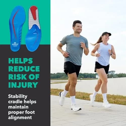 Spenco Gel Comfort Shoe Insole with Cushioning and Support, Men's 14-15.5 | Moderate arch support, breathable, APMA Seal thumbnail 3
