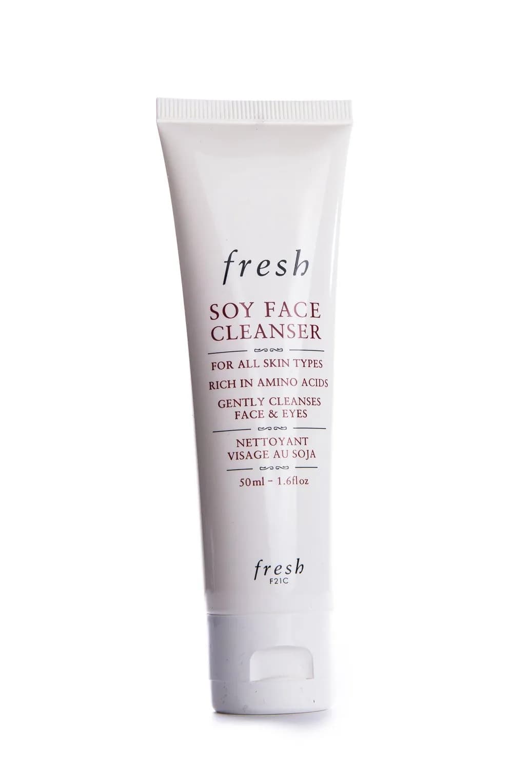 Fresh Soy Face Cleanser 1.6 oz | Gentle, Moisturizing & Suitable for Sensitive Skin — clear