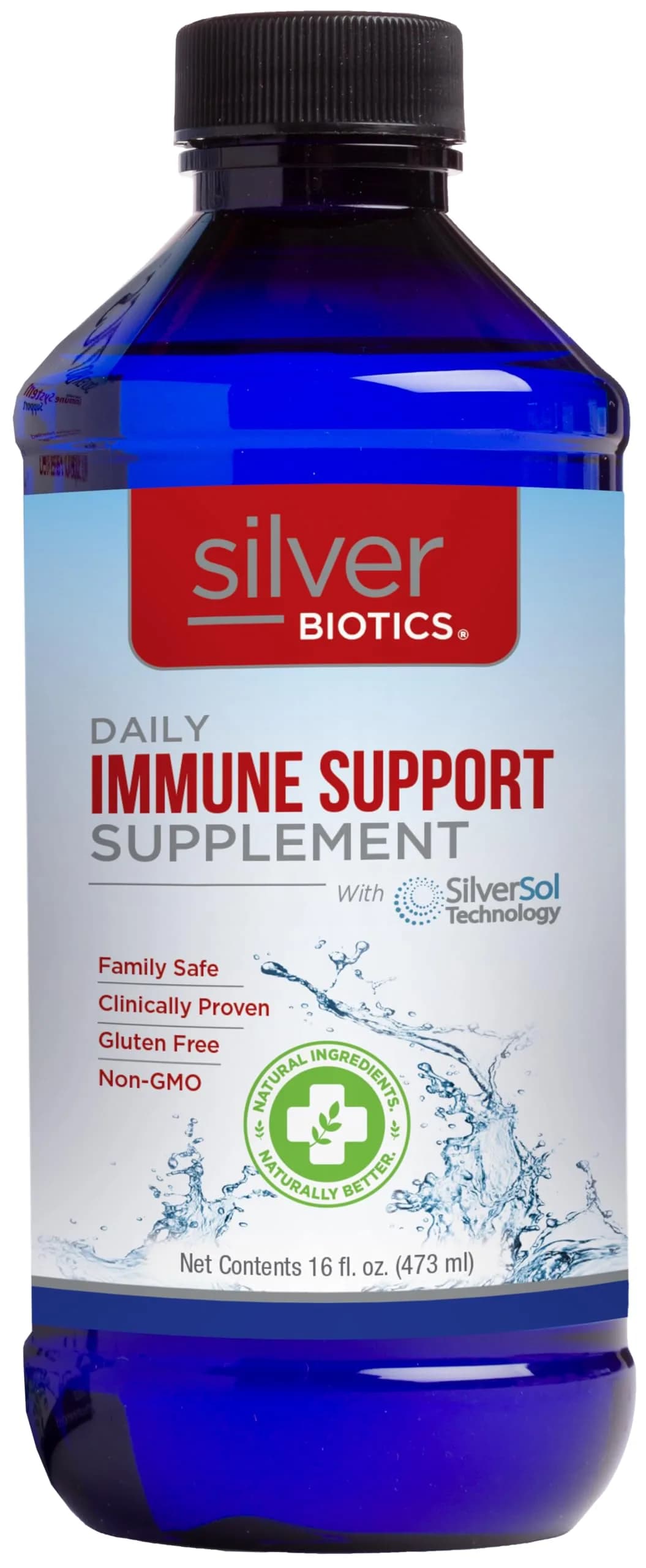 Silver Biotics SilverSol Technology Ag₄O₄ 10 PPM, 16 Fl Oz. Immune Support thumbnail 1