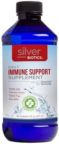 American Biotech Labs Silver Biotics 8 Fl Oz | Immune Support with SilverSol Technology — 16 Fl Oz