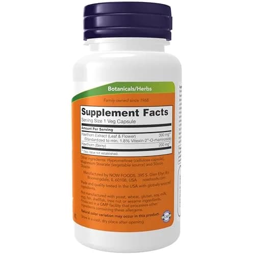 NOW Hawthorn Extract 300 mg | Supports Cardiovascular Health & Blood Flow (90 Veg Caps) thumbnail 2
