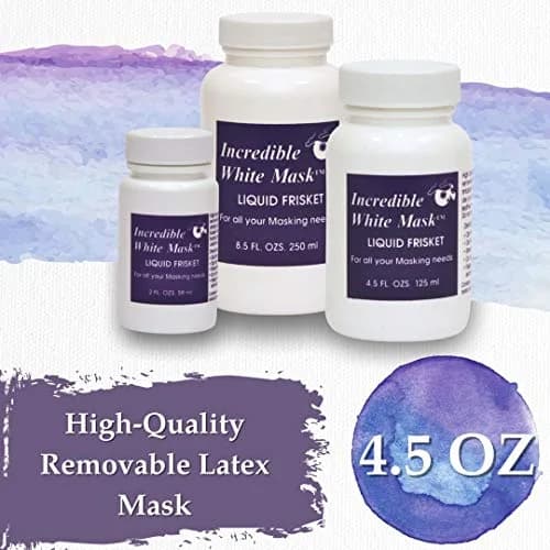 Grafix White Mask Liquid Frisket 8.5 oz | Latex Mask for Art & Crafts thumbnail 2