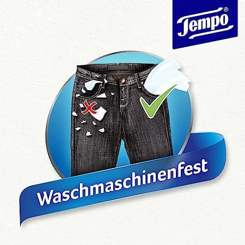 Tempo 4-Ply Cotton Touch Facial Tissues, 300 Sheets (30 Packs of 10) | Germany's Most Popular Pocket Tissues thumbnail 4
