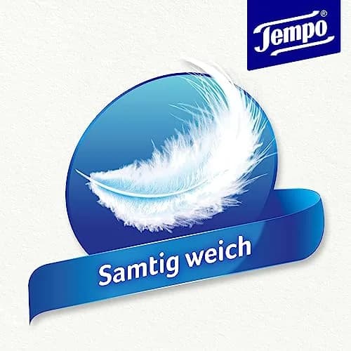 Tempo 4-Ply Cotton Touch Facial Tissues, 300 Sheets (30 Packs of 10) | Germany's Most Popular Pocket Tissues thumbnail 3