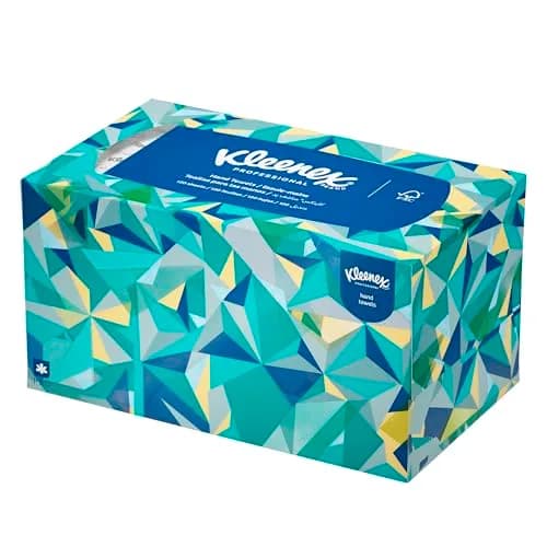 KLEENEX Pop-Up Box Hand Towels, Paper, 120 Count (Pack of 1) | Water-Resistant Coating for Moisture Protection thumbnail 1