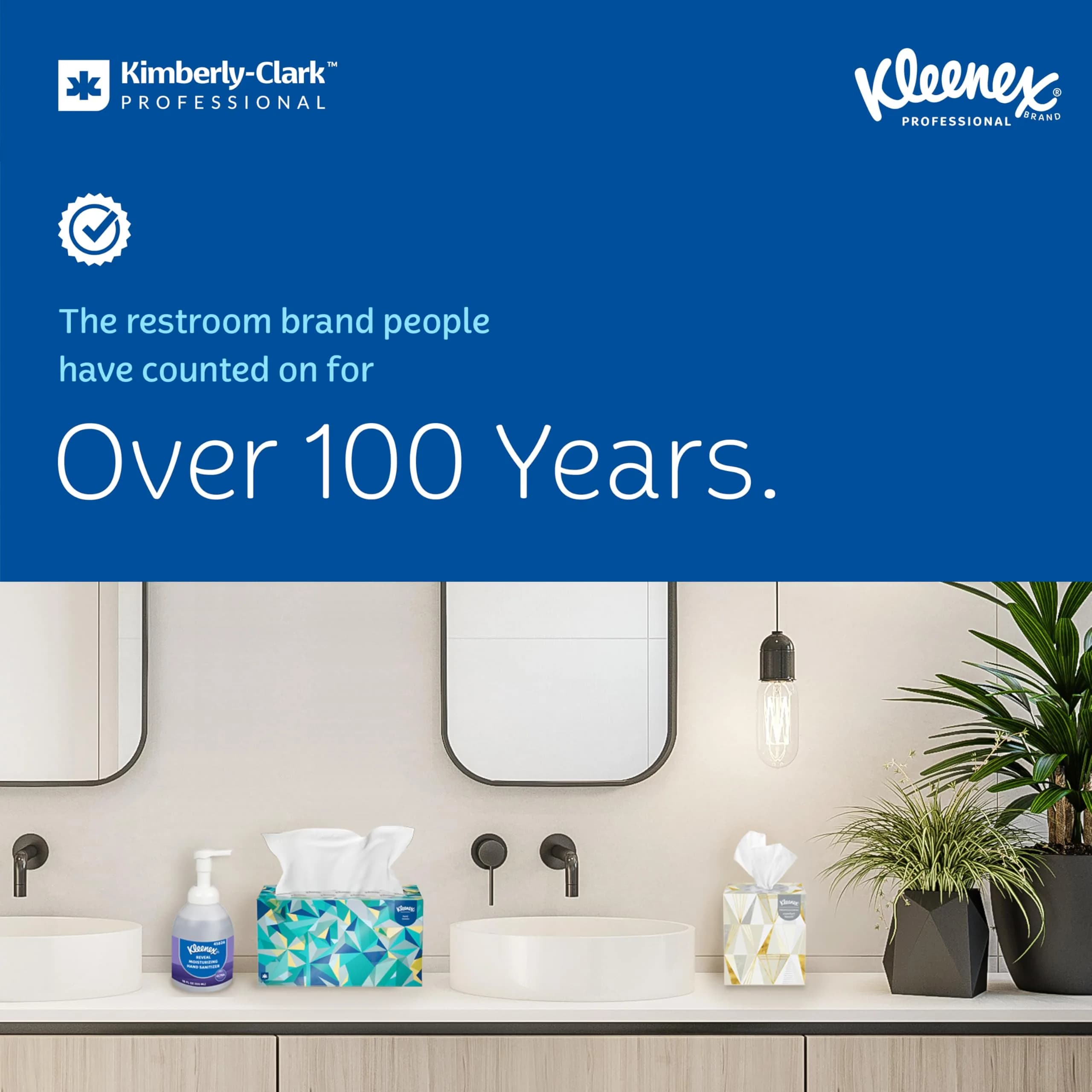 KLEENEX Pop-Up Box Hand Towels, Paper, 120 Count (Pack of 1) | Water-Resistant Coating for Moisture Protection - view 2