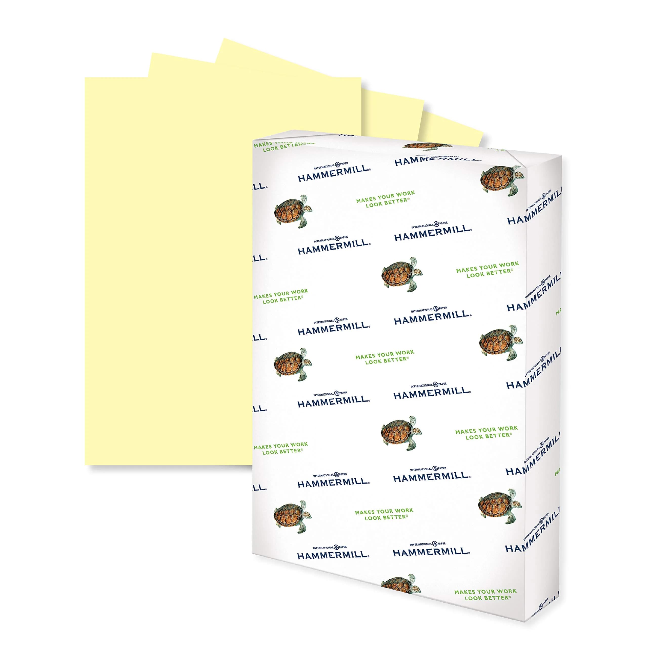 Hammermill Canary Colored Printer Paper 11 x 17-inch, 20 lb, 500 Sheets | FSC Certified, 30% Recycled Fiber - main product image