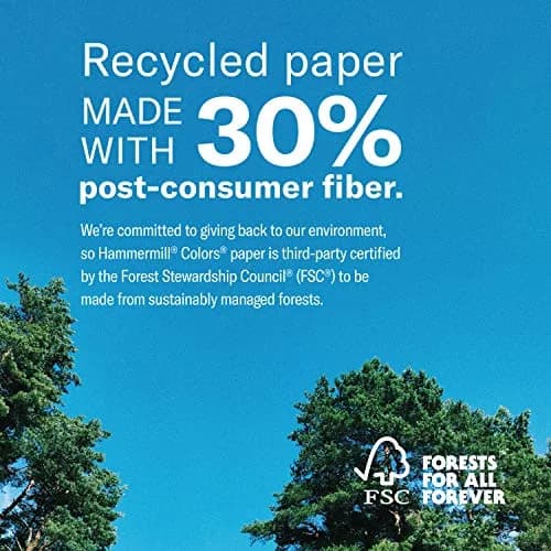 Hammermill Canary Colored Printer Paper 11 x 17-inch, 20 lb, 500 Sheets | FSC Certified, 30% Recycled Fiber thumbnail 5