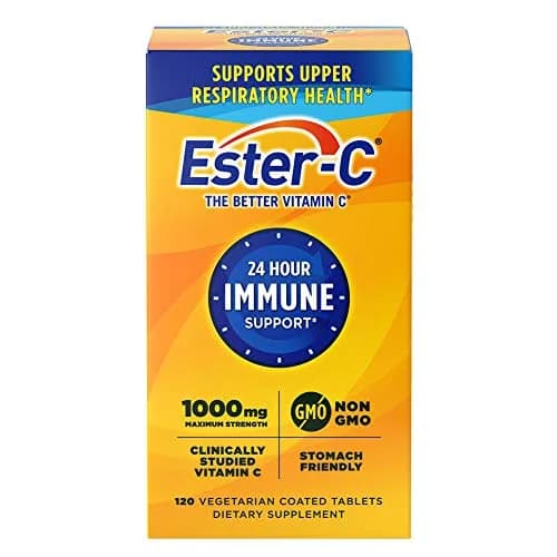 Ester-C Vitamin C 1000 mg Coated Tablets 120 Count | Immune Support for 24 Hours thumbnail 1