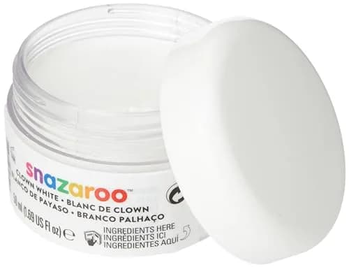 Snazaroo Face and Body Paint, Clown White, 50ml | Water-Based, Skin-Friendly Face Paint for All Occasions thumbnail 2