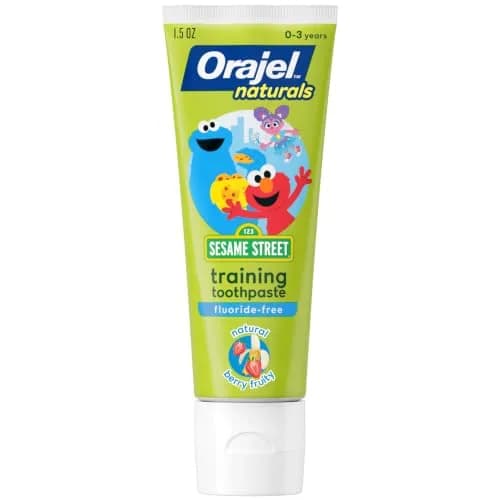 Orajel Kids Elmo Training Fluoride-Free Toothpaste, Natural Berry 1.5 oz | #1 Pediatrician Recommended Fluoride-Free Toothpaste thumbnail 1