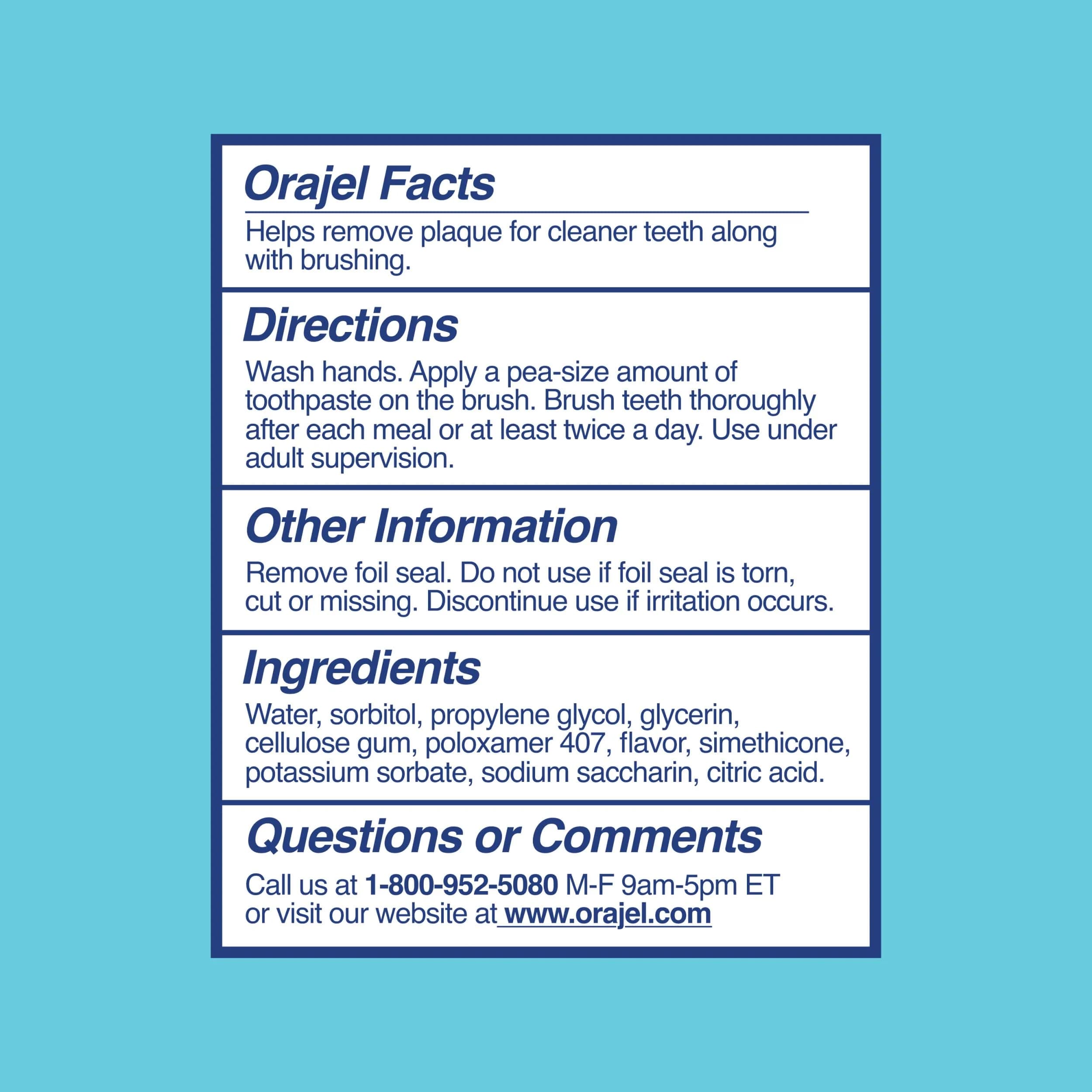 Orajel Kids Elmo Training Fluoride-Free Toothpaste, Natural Berry 1.5 oz | #1 Pediatrician Recommended Fluoride-Free Toothpaste - view 9
