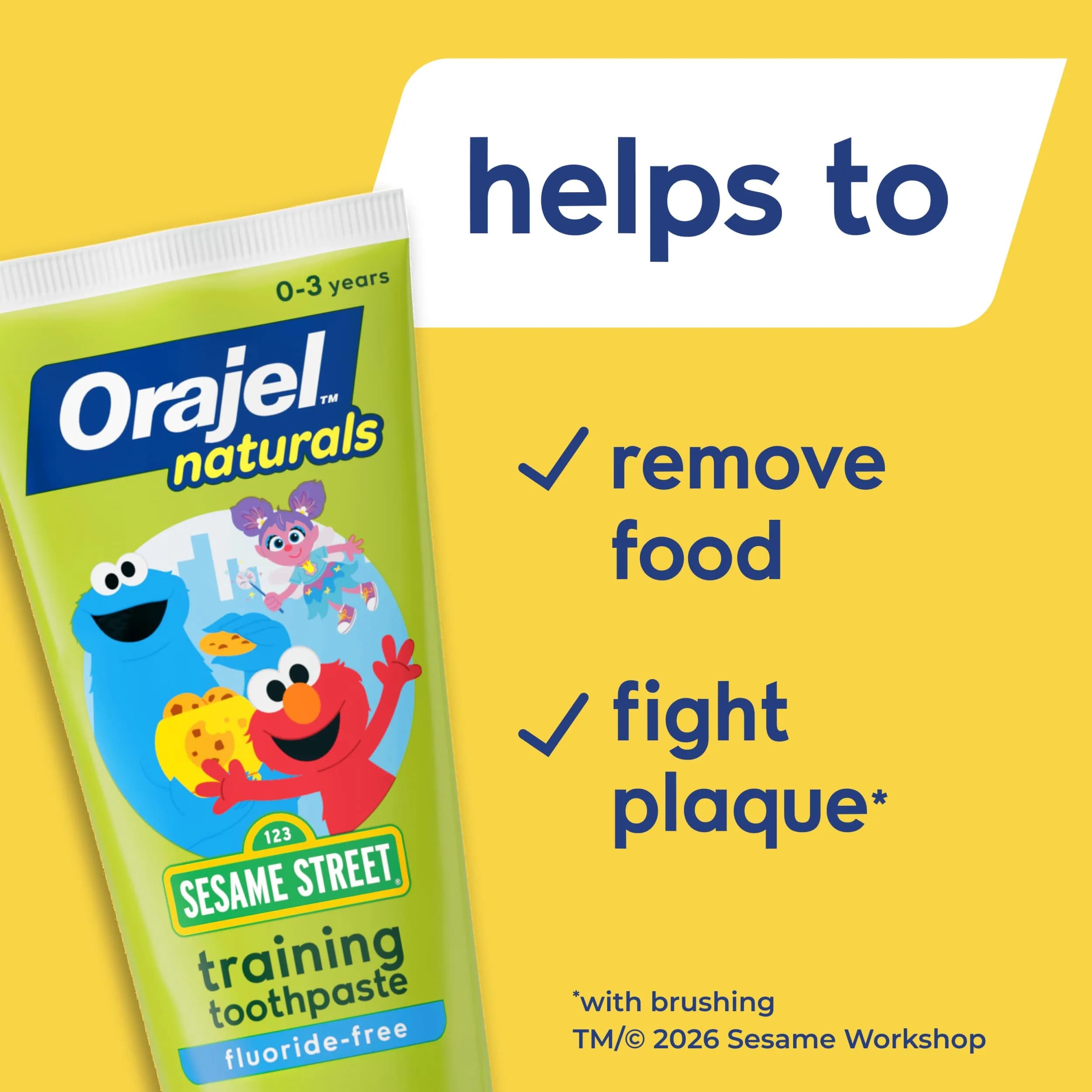 Orajel Kids Elmo Training Fluoride-Free Toothpaste, Natural Berry 1.5 oz | #1 Pediatrician Recommended Fluoride-Free Toothpaste - view 4