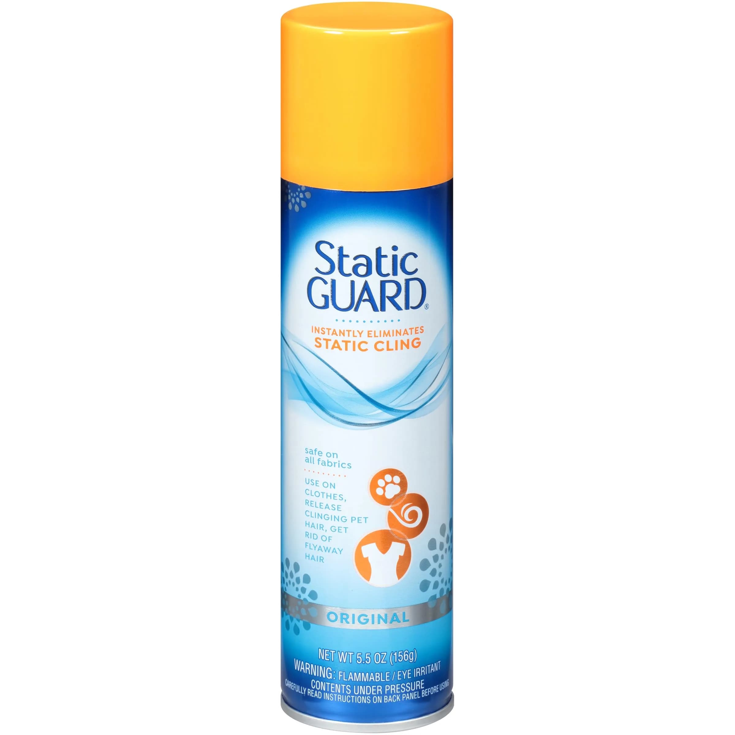 Static Guard Fabric Spray, Original Scent, 5.5 oz (156 g) | Eliminates Static Cling Instantly thumbnail 1