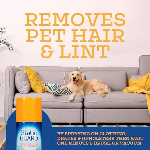 Static Guard Fabric Spray, Original Scent, 5.5 oz (156 g) | Eliminates Static Cling Instantly thumbnail 7