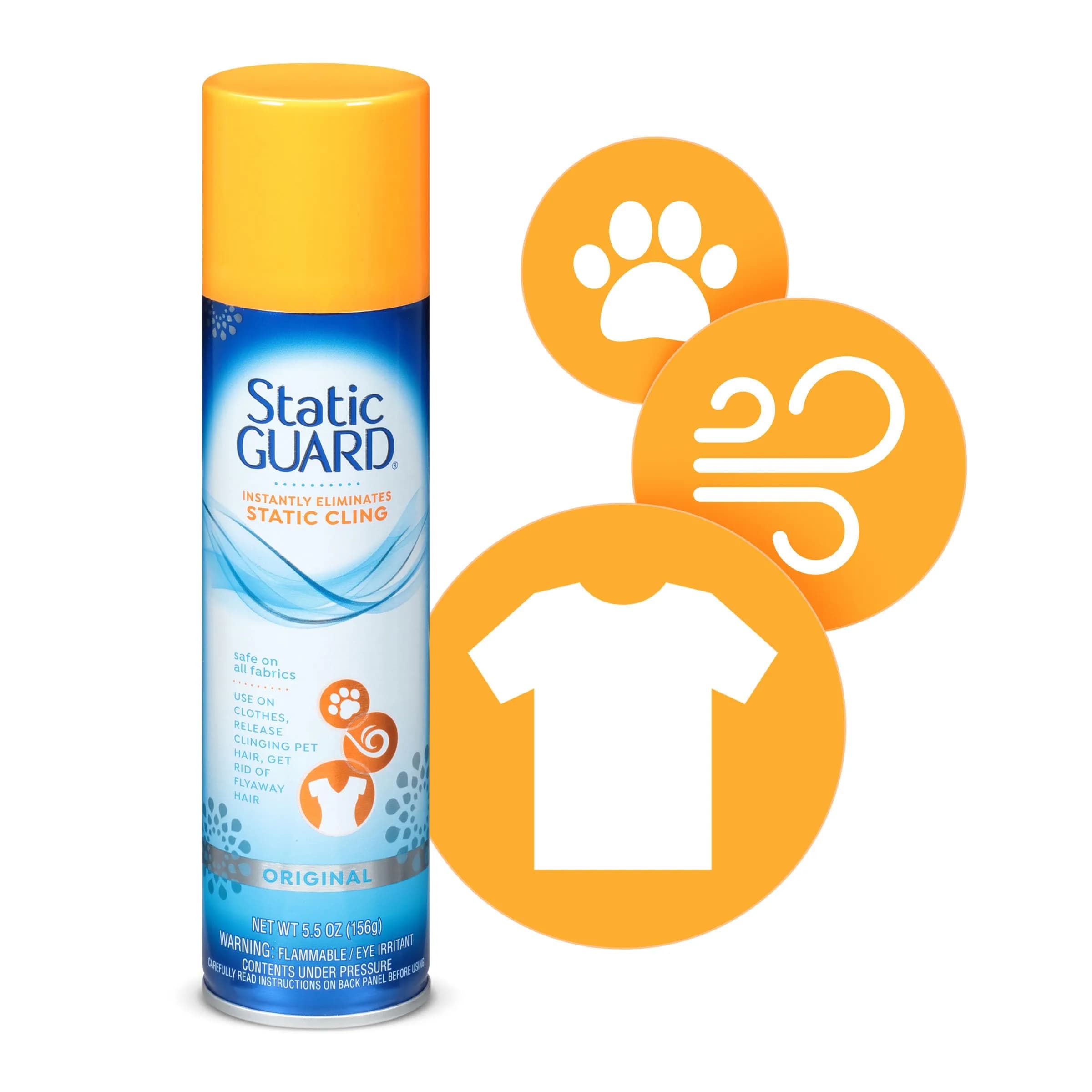 Static Guard Fabric Spray, Original Scent, 5.5 oz (156 g) | Eliminates Static Cling Instantly thumbnail 2