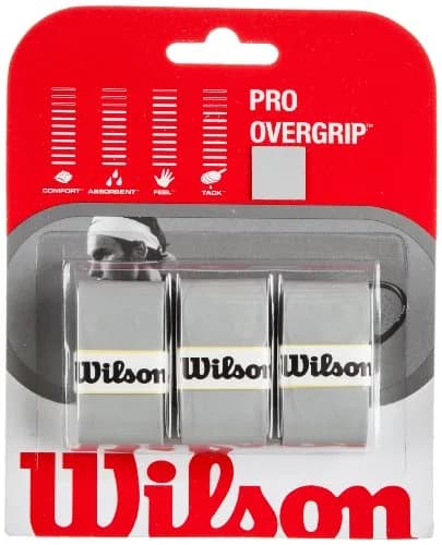 Wilson Pro Overgrip Silver | Tacky Feel for Top Pros thumbnail 1