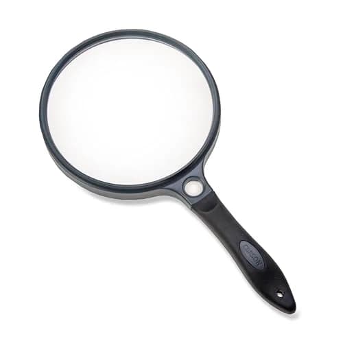 Carson SureGrip 2x Acrylic Magnifier 5" | Soft Grip with 11.5x Spot Lens for Close Inspection thumbnail 1