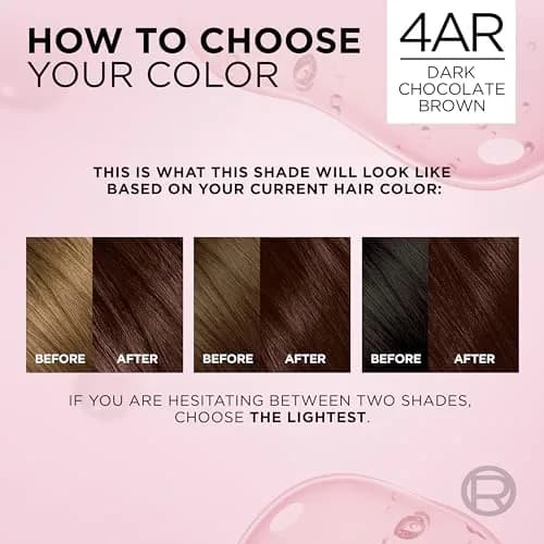 L'Oreal Paris Excellence Crème Permanent Hair Dye 4AR Dark Chocolate Brown | Triple Care Color Routine with Hyaluronic Acid thumbnail 6