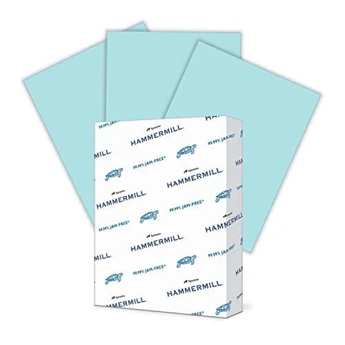 Hammermill Colored Paper 20 lb Blue Printer Paper 8.5 x 11 | Smooth Surface, 500 Sheets thumbnail 1