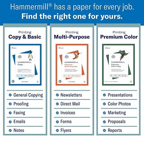 Hammermill Colored Paper 20 lb Blue Printer Paper 8.5 x 11 | Smooth Surface, 500 Sheets thumbnail 7