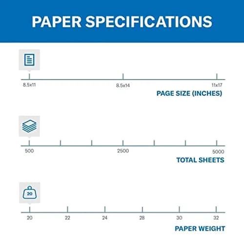 Hammermill Colored Paper 20 lb Blue Printer Paper 8.5 x 11 | Smooth Surface, 500 Sheets thumbnail 3