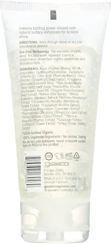 GIOVANNI Natural Styling Gel, Strong Hold, Frizz-Free, 2 oz | Eco Chic Technology, Nourishes & Controls Frizz thumbnail 2