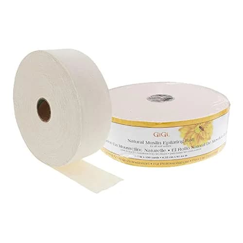 GIGI Natural Muslin Epilating Roll for Hair Removal 2.5" x 100 Yds | Salon-Quality, Shred-Resistant Cloth for All Body Areas thumbnail 1