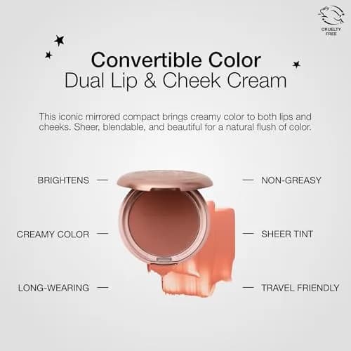 stila Convertible Color Dual Lip & Cheek Cream Blush (Peony) | Sheer, Radiant, 0.15 Oz thumbnail 4