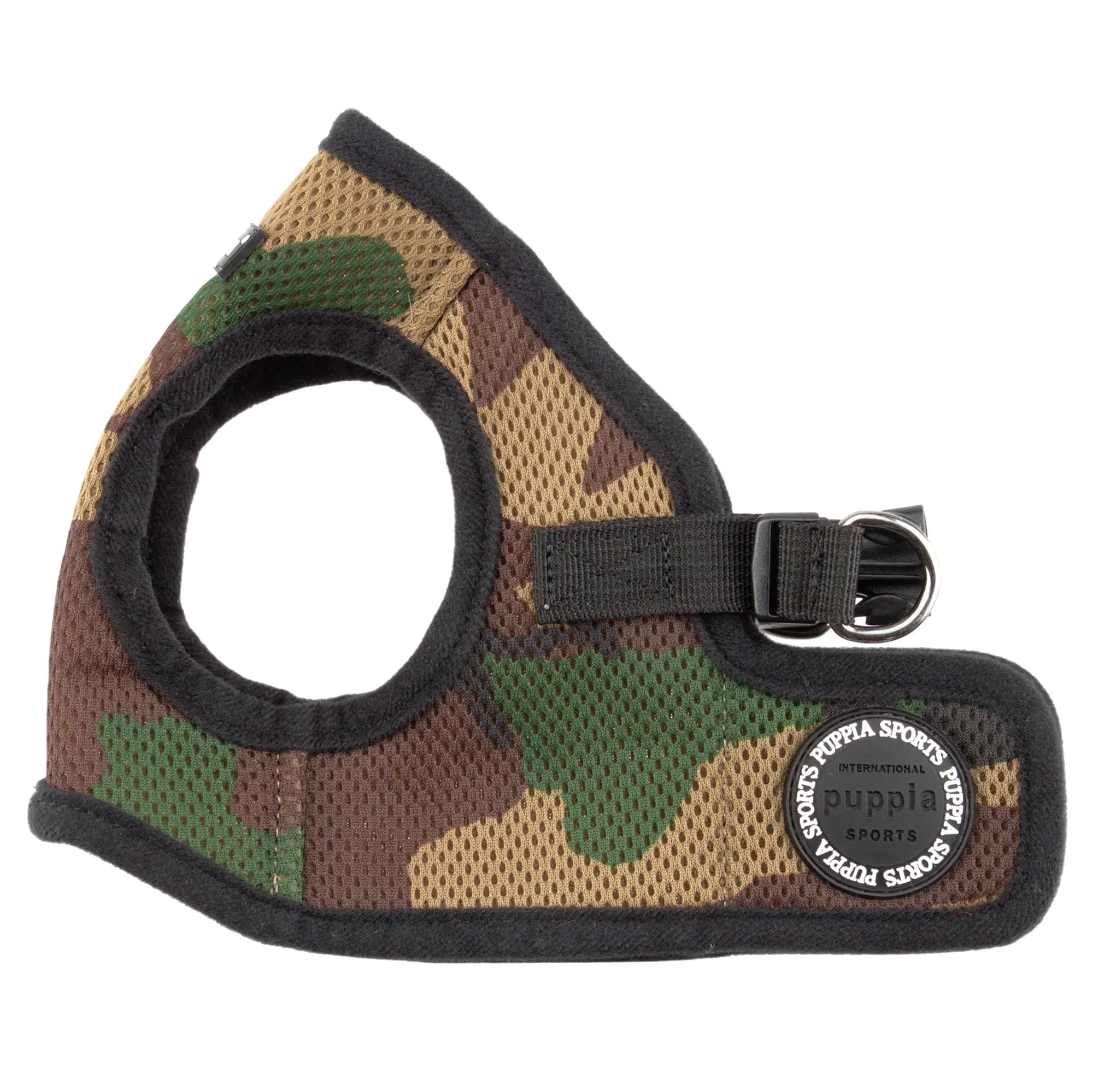 Puppia Soft Vest Harness CAMO Small | Adjustable Mesh Dog Harness for Comfort — Camo