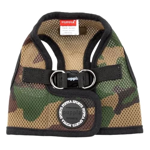 Puppia Soft Vest Harness CAMO Medium | Adjustable Mesh Dog Harness for Comfort & Safety thumbnail 2